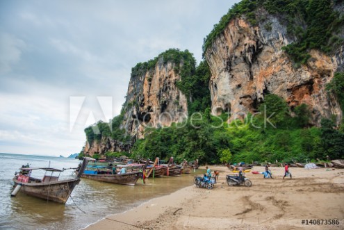 Picture of Tonsai boat dock - Krabi Thailand